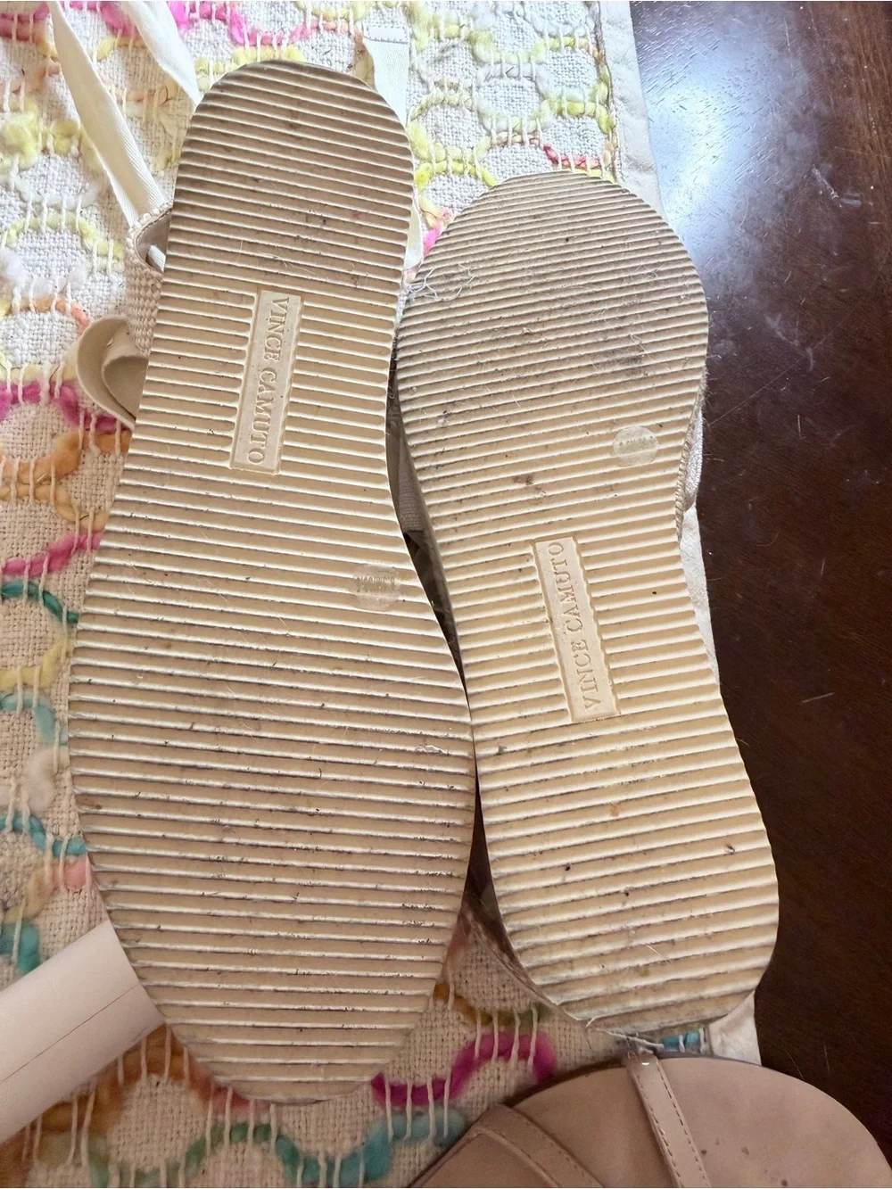 New condition Vince Camuto Canvas Espadrille Lace-Up Flats